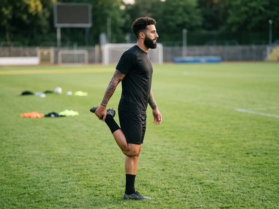 KI-generiertes Bild: Dehnübung nach dem Training